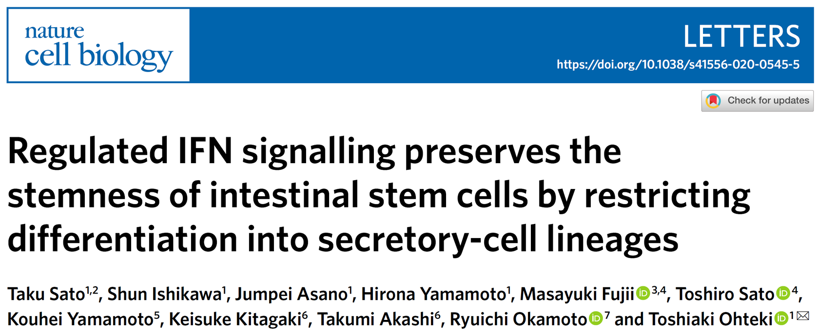 2020 Nat Cell Biol